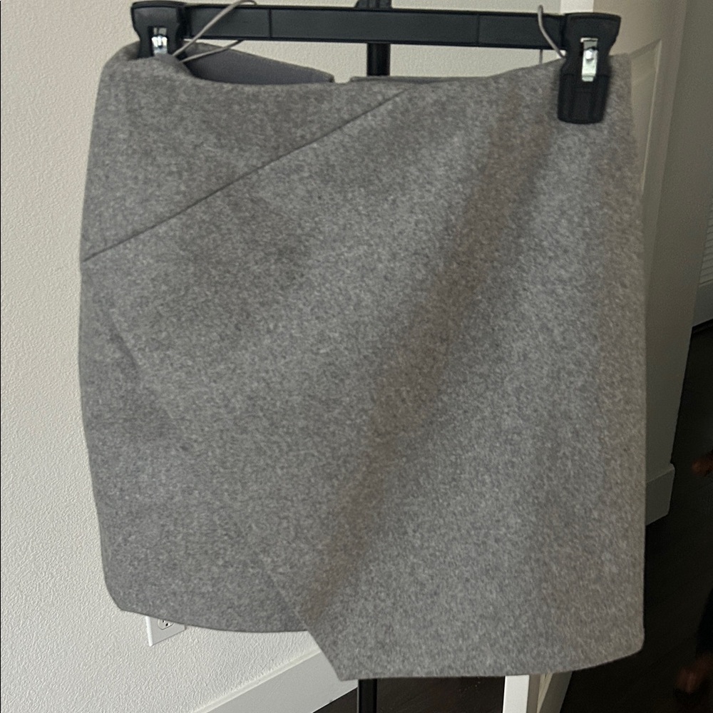 NWT Carven Gray Wool Skirt